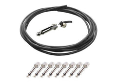 Evidence Audio 8 SIS Plugs & 5 Feet Monorail Patch Cable Kit - Graphite Black